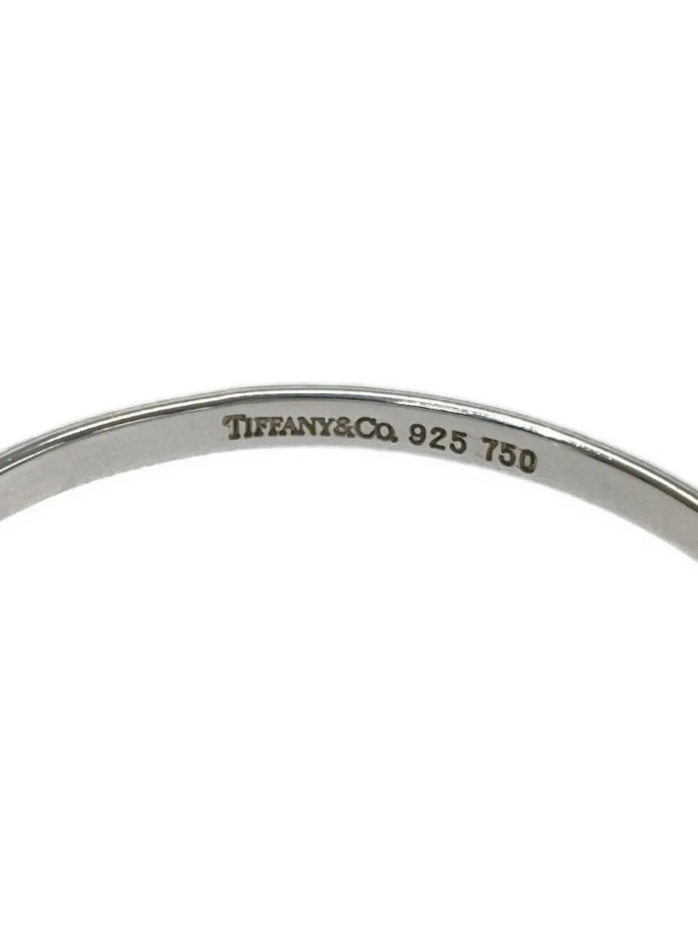 Tiffany & Co Silver Hook & Eye Bangle Bracelet